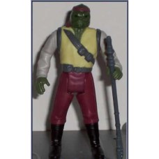 Barada, figura power of the force kenner kenner 1985, open box con arma    